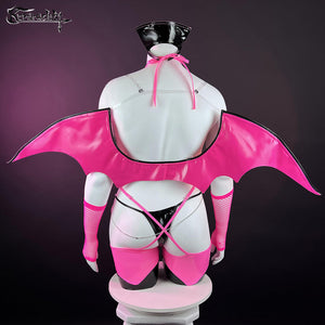 Plus Size Love-heart succubus Lingerie PS09 （7-Piece Set）