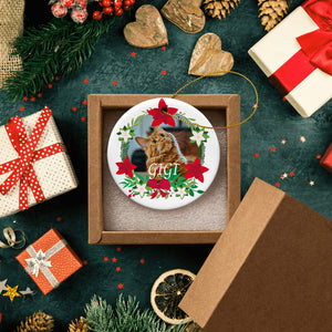 Custom Christmas Ornaments for Kitty Cat Pet as Holiday Gifts