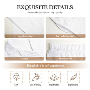 Personalized Christmas Pajamas Sets for Her with Photo Names as Holiday Gifts