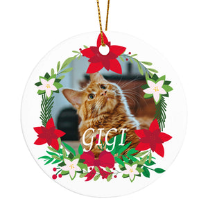 Custom Christmas Ornaments for Kitty Cat Pet as Holiday Gifts