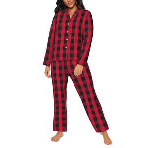 Personalized Christmas Pajamas Sets for Her with Photo Names as Holiday Gifts