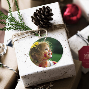Personalized Christmas Ornaments with Photo Name for Baby Kids Family Wedding Gifts