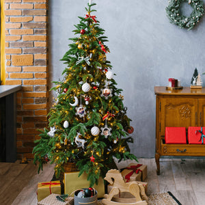 Custom Christmas Tree Snowflake Ornaments with Photo Name as Holiday Gifts Decoration