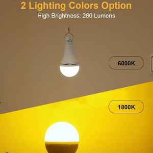 USB Rechargeable LED Light Bulbs with Remote & Timer – Dimmable Portable Lighting for Indoor & Outdoor Use