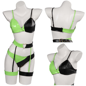 Kim Possible Shego Lingerie Cosplay Costume