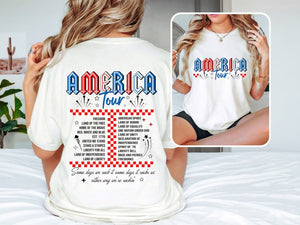 Retro America Tour Shirt 4th Of July Shirt 1776 Independence Day Shirt America Shirt Usa Shirt American Flag Shirt Memorial Day Shirt