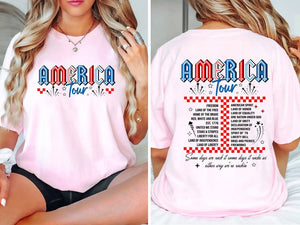 Retro America Tour Shirt 4th Of July Shirt 1776 Independence Day Shirt America Shirt Usa Shirt American Flag Shirt Memorial Day Shirt