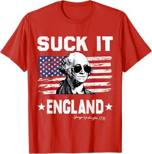 Suck It England Funny 4th Of July George Washington 1776 T Shirt