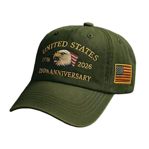 250th Anniversary Usa Baseball Capadjustable Retro Embroidered Hat For Men Women Gifts