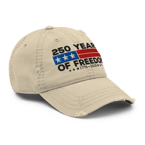 250 Years Of Freedom Dad Hat   Patriotic Embroidered Usa Cap Celebrating 1776 2026