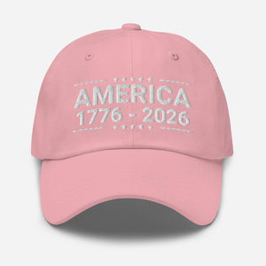 America 250th Anniversary Embroidered Cap 1776 2026 Patriot Hat