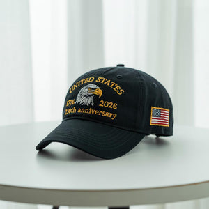 Embroidered Usa 250th Anniversary Cap American Eagle Cap Patriotic Hat 250th Anniversary Embroidered Baseball Us Tribute Retro Cap