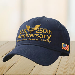 Us 250th Anniversary Embroidery Cap Patriotic Usa Hat Founding Fathers Hat American Flag Baseball Cap Historical Independence Gift