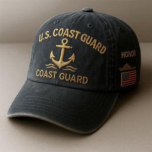 Us Coast Guard Veteran Embroidered Trucker Hat Uscg Baseball Cap 250th Anniversary Embroidered Baseball