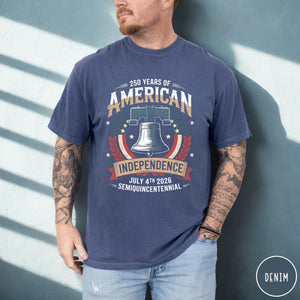 250 Years Of American Independence Shirt 250th Independence Day Shirt Liberty Bell Graphic Tee Retro American Heritage Shirt 4th Of July