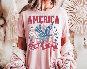 America 250 Anniversary T Shirts Patriotic Bald Eagle Tshirt 250th Anniversary Of Usa Shirt 250th Birthday America 250 Years Of Freedom