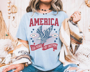 America 250 Anniversary T Shirts Patriotic Bald Eagle Tshirt 250th Anniversary Of Usa Shirt 250th Birthday America 250 Years Of Freedom