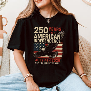 America 250th Anniversary Shirt American Flag 250th Birthday Sweatshirt 4th Of July 250th Anniversary Hoodie Patriotic Eagle Graphic Tee