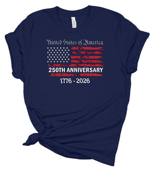 United States 250th Anniversary Shirt 1776 2026 Historic American Flag Tee Soft Unisex Bicentennial T Shirt Founding Fathers Tribute