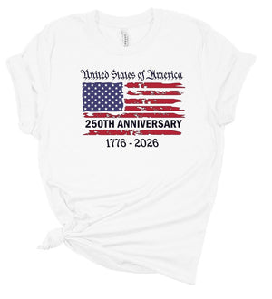 United States 250th Anniversary Shirt 1776 2026 Historic American Flag Tee Soft Unisex Bicentennial T Shirt Founding Fathers Tribute