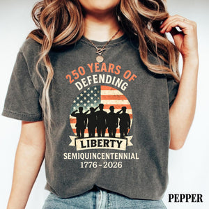 Usa 250th Anniversary Shirt Patriotic Semiquincentennial Comfort Colors Tee