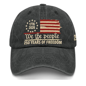 Us 250th Anniversary 250 Years Freedoms 1776 2026 Embroidered Baseball Hats Funny