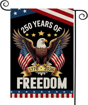 250 Years America Garden Flag250th Anniversary Usa Patriotic Banner Double Sided With Eagle Design 1776 2026 Commemorative