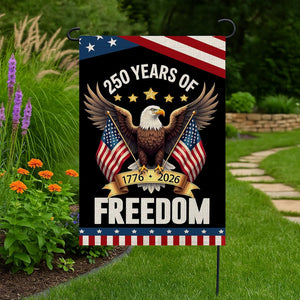 250 Years America Garden Flag250th Anniversary Usa Patriotic Banner Double Sided With Eagle Design 1776 2026 Commemorative