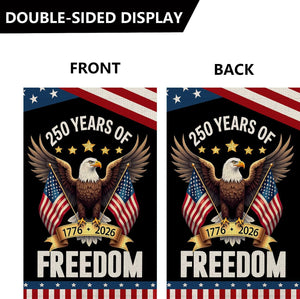 250 Years America Garden Flag250th Anniversary Usa Patriotic Banner Double Sided With Eagle Design 1776 2026 Commemorative
