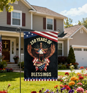 250 Years America Garden Flagblessings 250th Years Anniversary Usa Patriotic Banner Double Sided With Stars And Stripes Design1776 2026 Commemorative