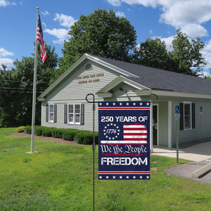 We The People 1776 2026 Flag Memorial Day Patriotic 250th Birthday 250 Years United States Indoor Garden Decoration