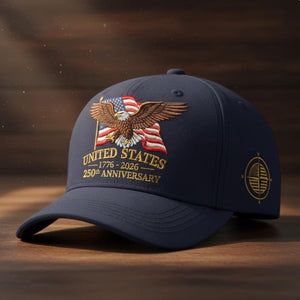 Usa 250th Anniversary Eagle Baseball Cap Patriotic Adjustable Hat American Heritage 1776 2026 Unisex Gift Christmas Gift Gift For Dad