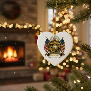 Marine 250th Anniversary Ornament Military Veteran Ornament Christmas Gift For Military