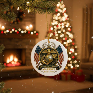 Marine 250th Anniversary Ornament Military Veteran Ornament Christmas Gift For Military