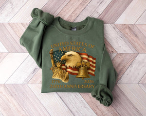 America 250th Anniversary T Shirt Patriot Eagle Statue Of Liberty Shirt 250th Independence Day Shirt Happy 250th Birthday Usa Usa Flag