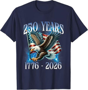 Eagle And Flag 250 Years 1776 2026 250th Birthday T Shirt Sweatshirt Hoodie