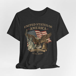 Usa 250th Anniversary Shirt Vintage American Birthday Tee Usa Independence Day Shirt America 250th Anniversary Unisex Tee