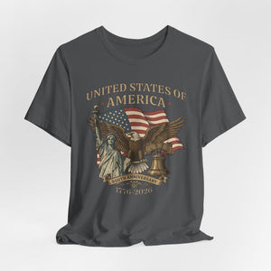 Usa 250th Anniversary Shirt Vintage American Birthday Tee Usa Independence Day Shirt America 250th Anniversary Unisex Tee