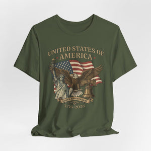 Usa 250th Anniversary Shirt Vintage American Birthday Tee Usa Independence Day Shirt America 250th Anniversary Unisex Tee