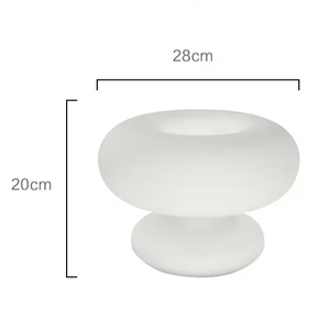 Luminara Frosted Glass Night Lamp – Elegant LED Globe Ambient Light