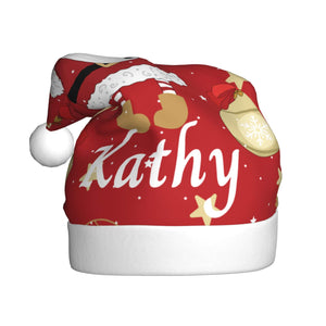 Custom Christmas Hat with Name for Him Her Family (Santa Claus)