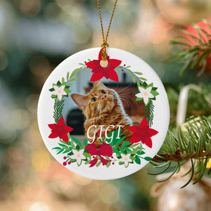 Custom Christmas Ornaments for Kitty Cat Pet as Holiday Gifts
