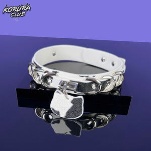 Cow-Print Pet Collar with Leash KH18