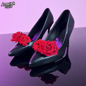 Cosplay Rose-Embellished High Heels AH14