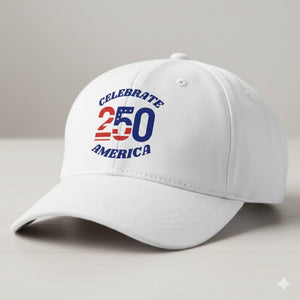 250th US Anniversary Baseball cap, patriotic headgear, Independence day 1776