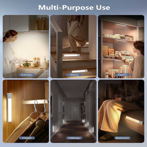 Rechargeable Motion Sensor Light, Magnetic Wireless LED Bar for Closet & Under Cabinet
