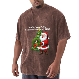 Denim short-sleeved T-shirt