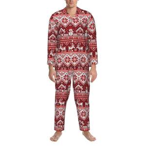 Personalized Christmas Snowman Pajamas Sets for Men Holiday Gifts