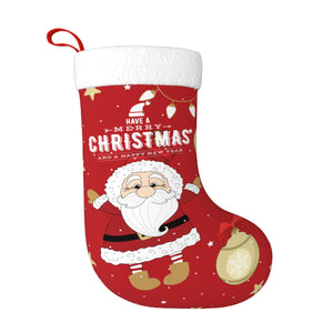 Custom Christmas Santa Stockings with Name for Kids Family Holiday Gifts Decorations