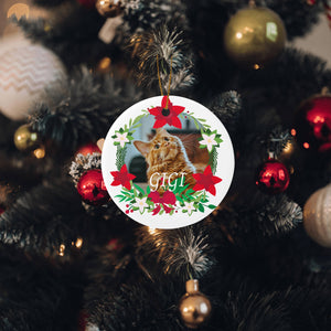 Custom Christmas Ornaments for Kitty Cat Pet as Holiday Gifts